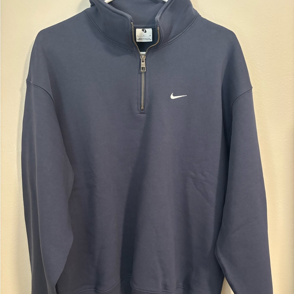Nike Navy Blue Quarter-Zip Women's Top